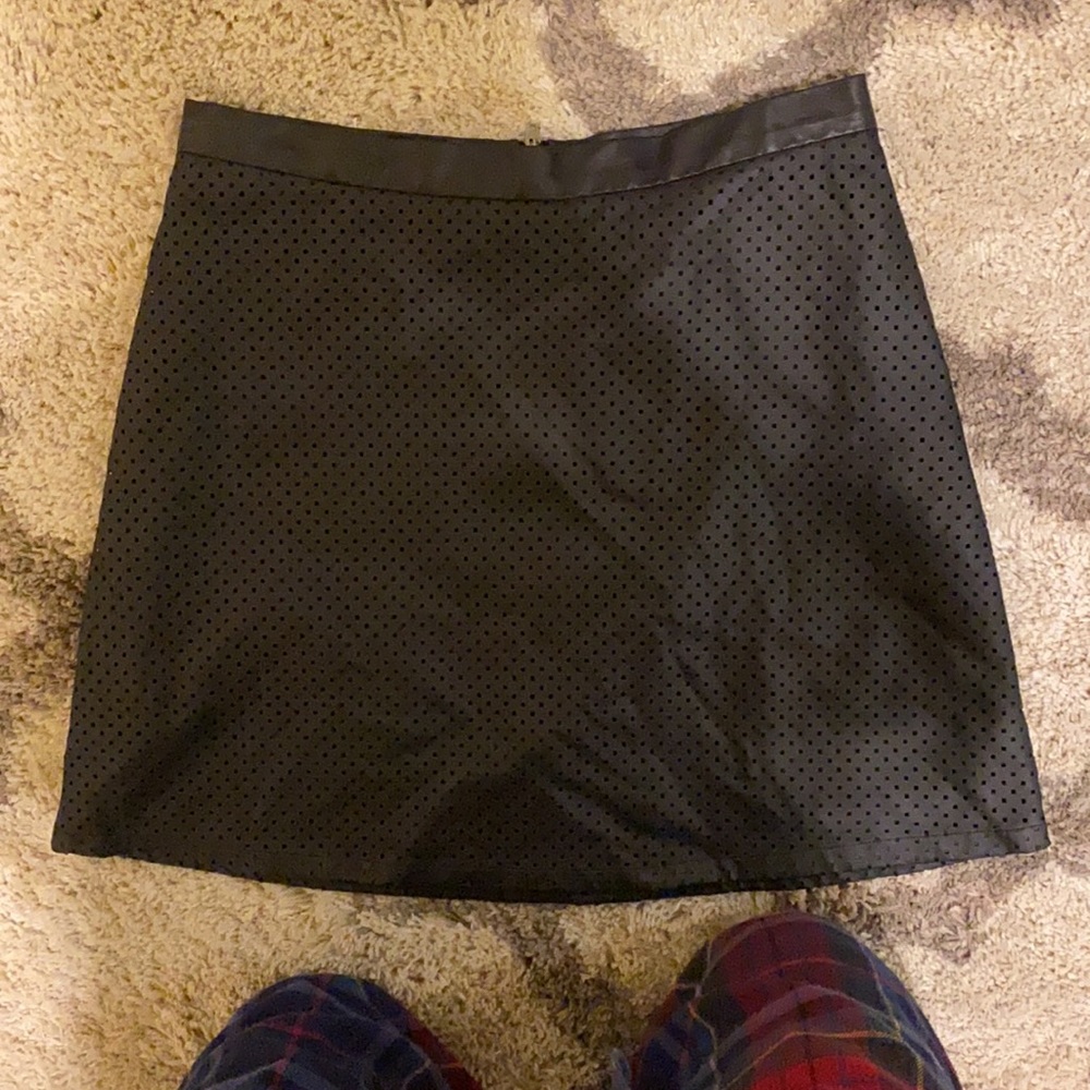 DKNY pleather skirt